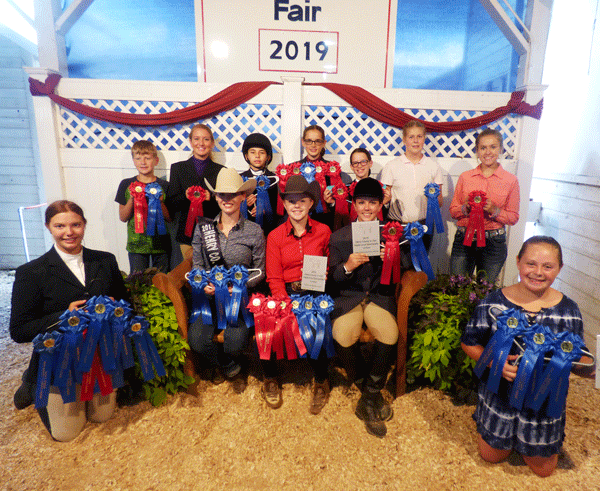 Jr. Fair Horse Show winners